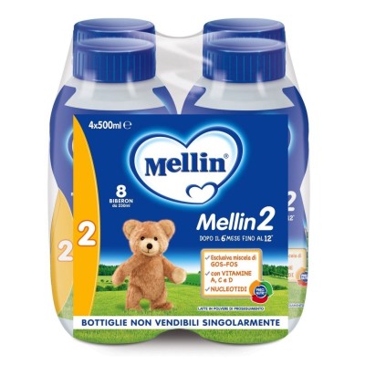 Latte Mellin 2 Liquido - 4 x 500 ml
