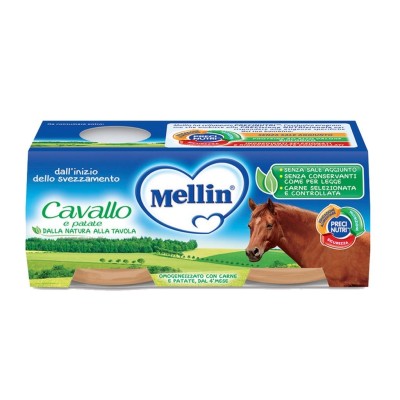 Omogeneizzato Cavallo con Verdure Mellin - 2 x 80 g 