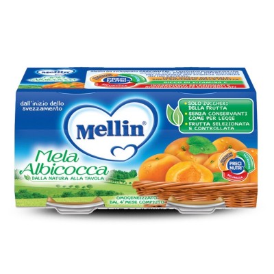 Omogeneizzato Mela Albicocca Mellin - 2 X 100 g