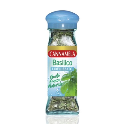 Basilico Liofilizzato Gusto Fresco e Naturale Cannamela - 4 g