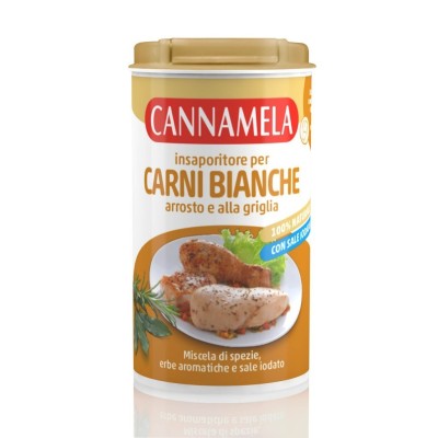 Insaporitore per Carni Bianche Arrosto e alla Griglia con Sale Iodato Cannamela - 90 g