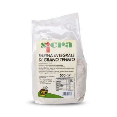 Farina Integrale di Grano Tenero Sicra - 500 g