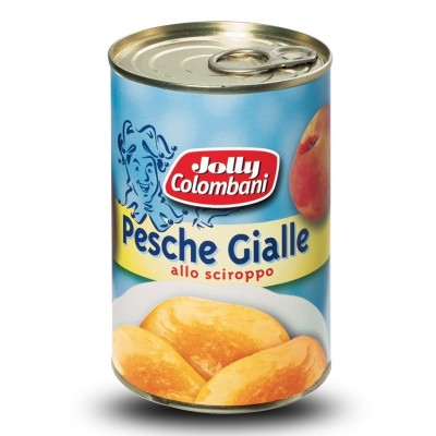 Pesche Gialle allo Sciroppo Jolly Colombani - 410 g