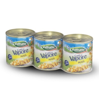 Mais Cotto a Vapore Valfrutta - 3 x 140 g 