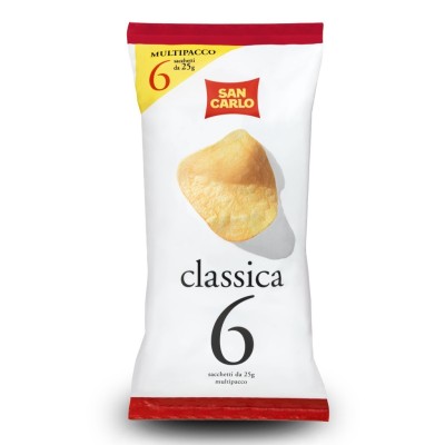 Patatina Multipack Classica 6x25g San Carlo - 150 g