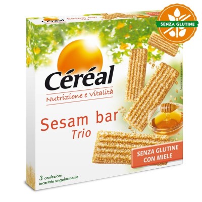Barrette Sesamo senza Glutine con Miele Cereal - 150 g