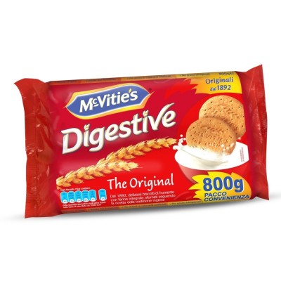 Biscotti di Frumento con Farina Integrale Mc Vitie's Digestive - 800 g