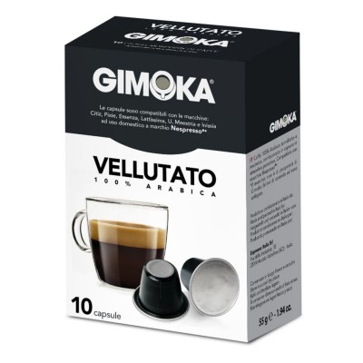 Caffé  100% Arabica Vellutato - compatibili Nespresso - Gimoka - 10 Capsule 55 g
