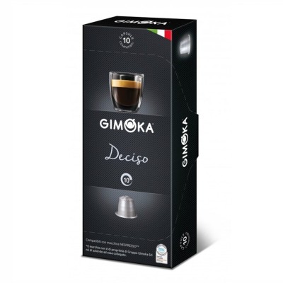 Caffè Gusto Deciso - compatibili con macchina Nespresso - Gimoka - 10 Capsule 55 g