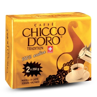 Caffè Chicco D'Oro Tradition 100% Arabica - confezione 2 da 250 g