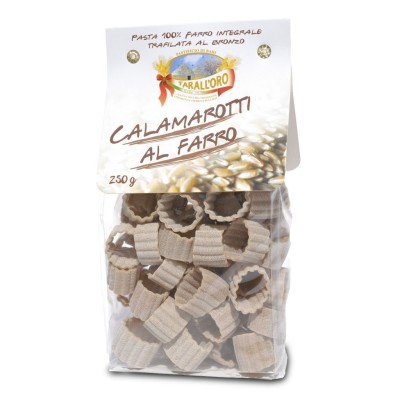 Pasta Calamarotto 100% Farro Integrale Trafilata in Bronzo Tarall'oro - confezione da 250 g