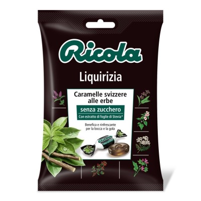 Caramelle alla Liquirizia Senza Zucchero in busta Ricola - 70 g