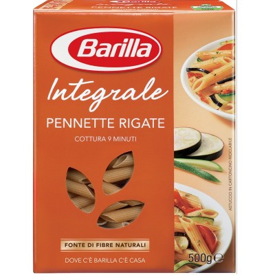 Pasta  Pennette  Rigate  Integrali Barilla - confezione da 500 g