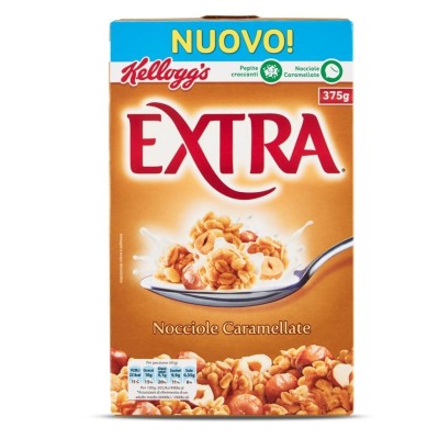 Cereali Extra Nocciole Caramellate Kellogg's - 375 g