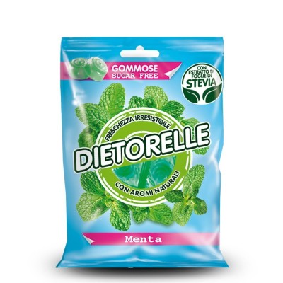 Caramelle Gommose Sugar Free alla Menta Dietorelle - 70 g