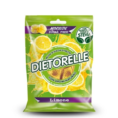 Caramelle Morbide Sugar Free al Limone Dietorelle - 70 g