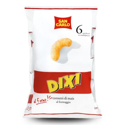 Dixi Cornetti di Mais al Formaggio 6x22g San Carlo - 132 g