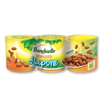 Fagioli Borlotti al Vapore Bonduelle - 3 x 125 g 