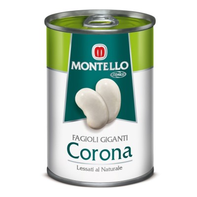 Fagioli Giganti Corona Lessati al Naturale Montello D'Amico - 400 g
