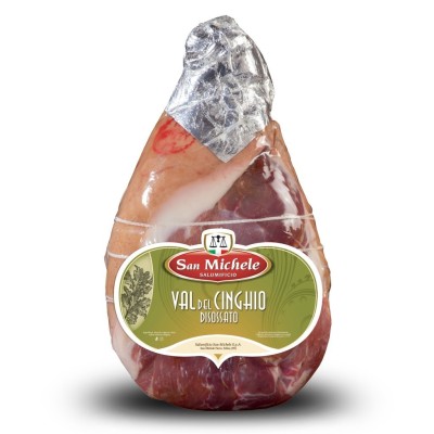Prosciutto Crudo Stagionato Disossato Val del Cinghio Pulito a Pera Salumificio San Michele - 6.78 Kg