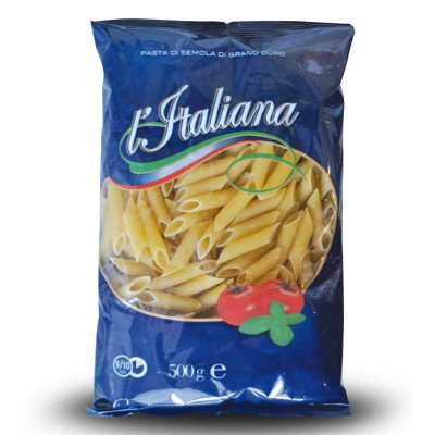 Pasta di Semola Penne Rigate L'Italiana - confezione da 500 g