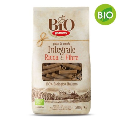 Pasta Integrale Bio Maccheroncini Granoro - confezione da 500 g