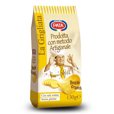 Patatina la Grigliata con Sale Iodato e Senza Glutine Pata - 130 g