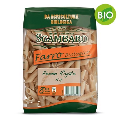 Pasta Penne Rigate n°91 al Farro Bio Sgambaro - confezione da 500 g