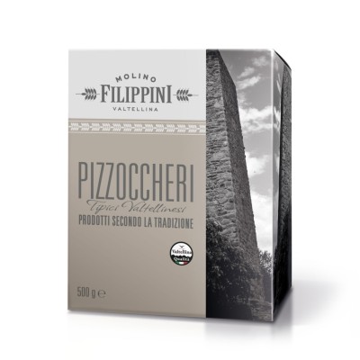Pasta Pizzoccheri Tipici Valtellinesi Molino Filippini - confezione da 500 g