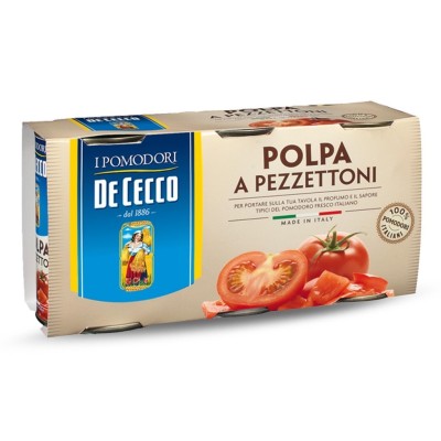 Polpa a Pezzettoni Pomodorini 3 x 400g De Cecco - 1200 g