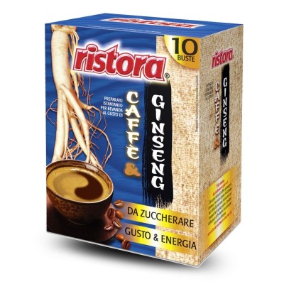 Preparato per Caffè & Ginseng 10 buste Senza Zucchero Ristora - 70 g