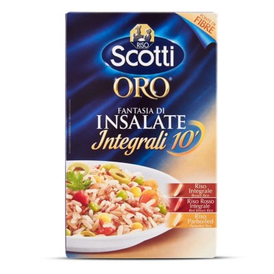 Riso Oro Integrale Fantasia di Insalate 10' Non Scuoce Scotti - 850 g