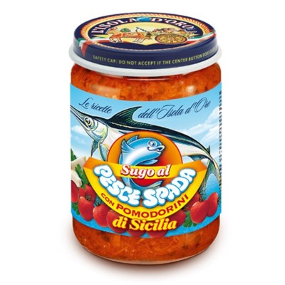 Sugo al Pesce Spada con Pomodorini di Sicilia L'Isola D'Oro - 130 g
