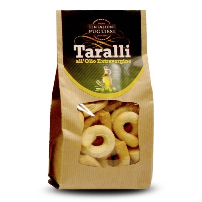 Taralli Pugliesi all'Olio Extravergine Tentazioni Pugliesi - 250 g