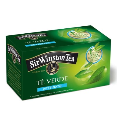 Tè Verde Deteinato 20 filtri Sir Winston Tea - 35 g