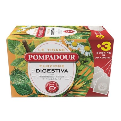 Tisana Digestiva con Rooibos, Anice e Finocchio 15+3 Bustine Omaggio Pompadour - 36 g