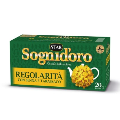 Tisana Regolarità con Senna, Tarassaco e Finocchio 20 Filtri Sogni d'Oro - 40 g