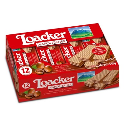 Wafer Napolitaner 45gx12 Loacker - 540 g