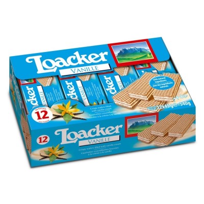 Wafer Vanille 45gx12 Loacker - 540 g