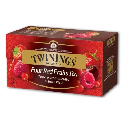Twinings Tè Nero Aromatizzato ai Frutti Rossi 25 Filtri - 50 g