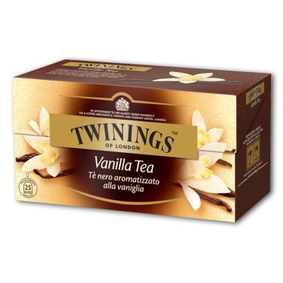 Twinings Tè Nero Aromatizzato alla Vagniglia 25 Filtri - 50 g