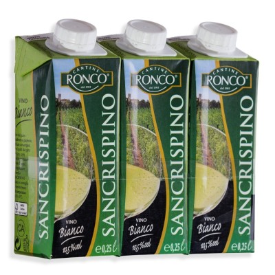 Vino Bianco Sancrispino Cantine Ronco Brick 25 X 3 - 750 ml
