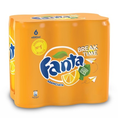 Fanta in Lattina - confezione da 6 x 330 ml