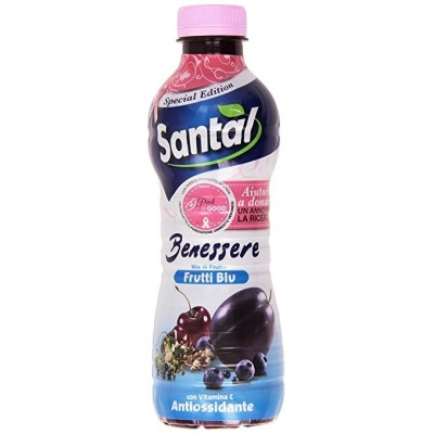 Succo Benessere Mix di Frutta ai Frutti Blu Santal - 750 ml