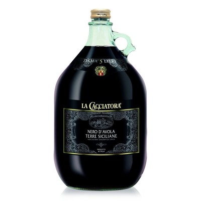 Vino Rosso Nero d'Avola Terre Siciliane IGT La Cacciatora - 5000 ml