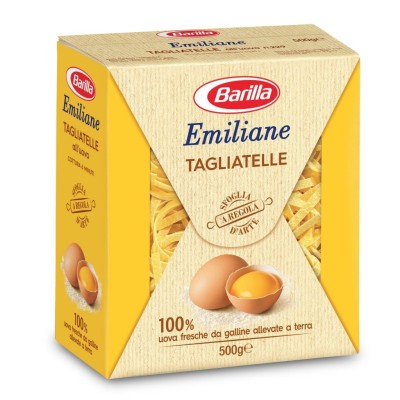 Pasta  Emiliane Tagliatelle all'Uovo Barilla - confezione da 500 g