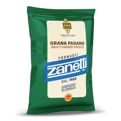 Formaggio Grana Padano Grattugiato Fresco Zanetti - 100 g