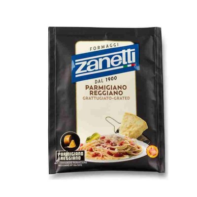 Formaggio Parmigiano Reggiano DOP Grattugiato Zanetti - 100 g
