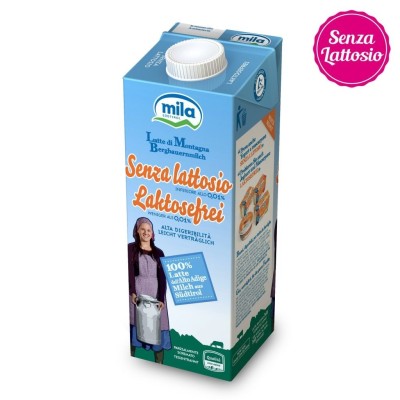 Latte UHT Senza Lattosio Parzialmente Scremato Mila - 1000 ml