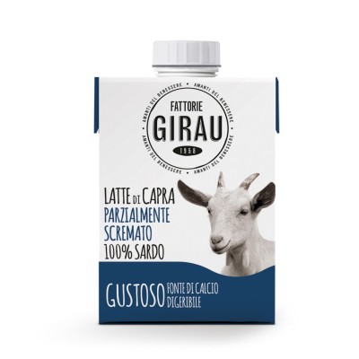 Latte di Capra Parzialmente Scremato Fattorie Girau - 500 ml